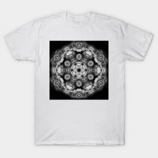 Magical black and white mandala 004 T-Shirt